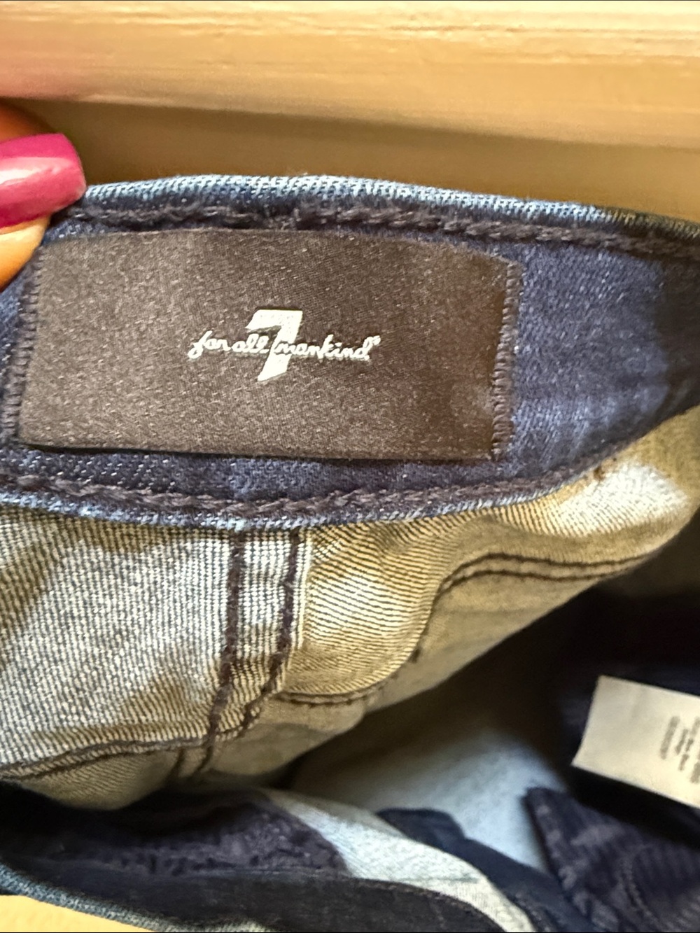 7 for all Mankind Dark Blue Women's DOJO Jeans - Picture 2 of 6